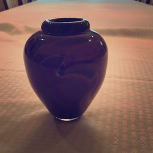 A 6” tall onyx vase